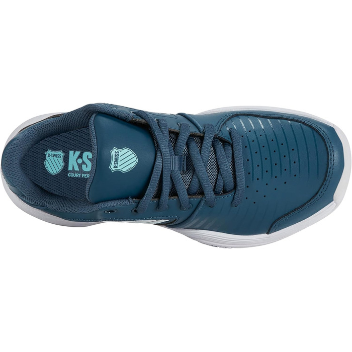 Кросівки для тенісу K-Swiss Kinder Court Express Carpet – унісекс, 38 EU, кольори: Indian Teal, White, Aqua Splash
