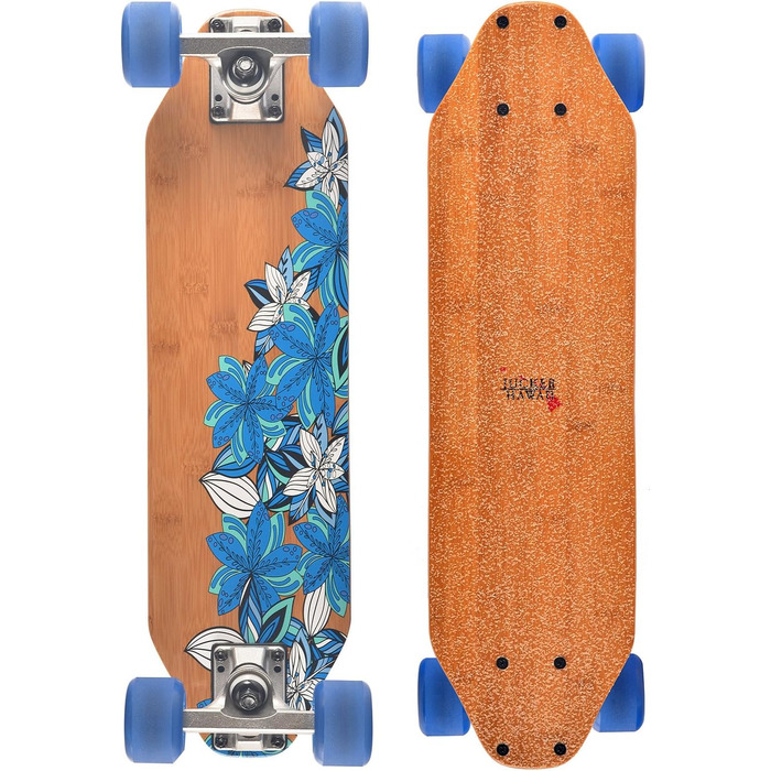 Скейтборд JUCKER HAWAII KAPUA Woodyboard, міський круїзер з дерева, для дітей і дорослих, міні-лонгборд, повністю зібраний