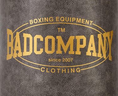 Боксерський мішок Bad Company Vintage з металевим кільцем та сталевою ланцюгом, з штучної шкіри. Розміри: 80/100/120/150/180 x 35 см (не заповнений)