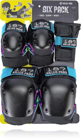 Дитячий захисний комплект 187 KILLER PADS Junior Six Pack XS, сірий