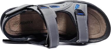 Чоловічі сандалі JOMIX для активного відпочинку та туризму: липучка, сірі, 44 EU