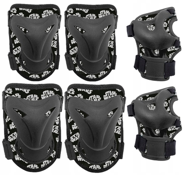 Комплект захисту: наколінники, налокітники та шолом для роликів і скейта Star Wars