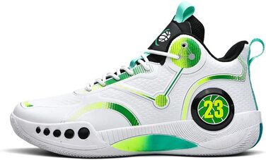 Баскетбольні кросівки для чоловіків та жінок, високі, антиковзаючі, для занять спортом та ходьби, розмір 37 EU, зелені