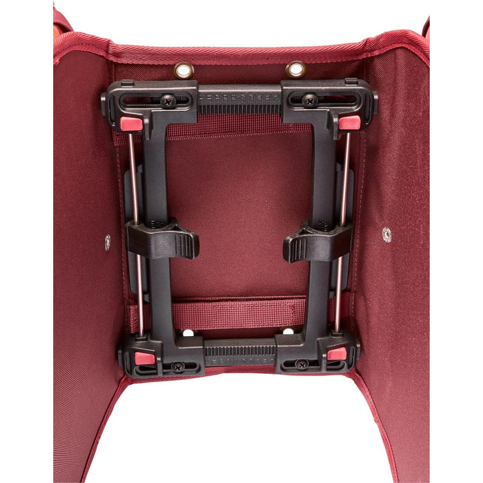 Велосумка VAUDE TwinShopper 44 л, зручна шопер-сумка, окреме використання, водонепроникна, з дощовиком, універсальний розмір, червона