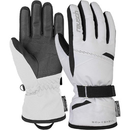 Жіночі лижні рукавички Reusch Hannah R-Tex XT, екстра теплі, водонепроникні та дихаючі, розмір 6.5, біло-чорні