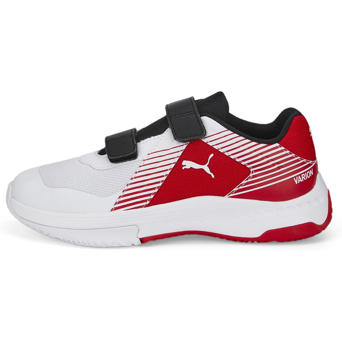Дитячі спортивні залажні кросівки PUMA Varion V Jr (37.5 EU, білий, чорний, червоний)