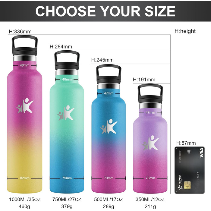 Фляга для води KollyKolla 750мл з нержавіючої сталі, ізольована, з трубочкою, без BPA, для газованої води, вакуумна термофляга, для дорослих, універсальна, для спорту, офісу, тренажерного залу, велосипеда, кемпінгу, темно-синій колір