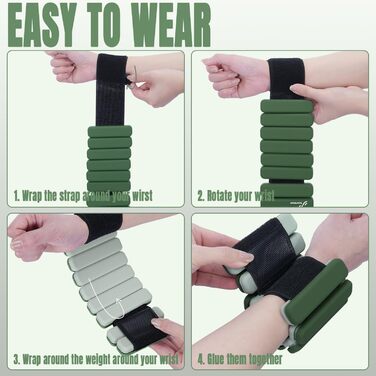 Набір обтяжувачів для ніг Sportneer 2 шт. (0,5 кг та 1 кг) для йоги, танців, аеробіки, чоловічий/жіночий