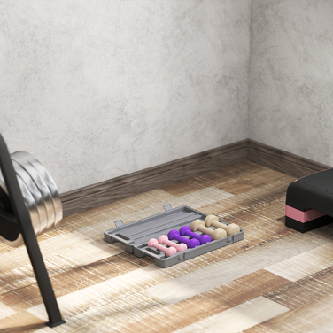 Набір гантелей HOMCOM 6 шт. у кейсі, з регульованою вагою 0,5 кг, 1 кг, 1,5 кг – ідеально для дому та спортзалу