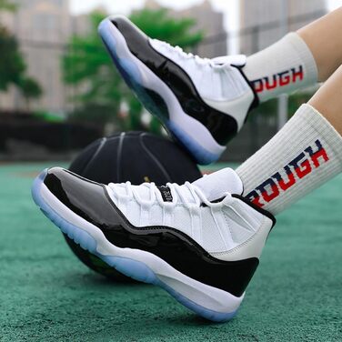 Чоловічі баскетбольні кросівки: дихаючі, з підтримкою, модні, Air, для легкоатлетики, спорту та ходьби, розмір 44 EU, Aj11g Kang Buckle