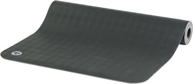 Килимок для йоги Bodhi ECO PRO: Натуральний каучук, антиковзкий, 185x60x0.4 см (сланцевий сірий) для йоги та пілатесу