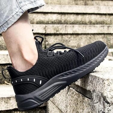 Жіночі кросівки Feethit для бігу та фітнесу. Легкі, дихаючі, з гумовою підошвою. Розмір 39 EU, чорний колір.