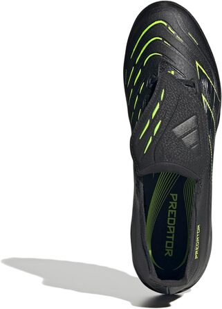 Футбольні бутси adidas Predator League J для газону (42 EU, чорний/карбон/лимонний)