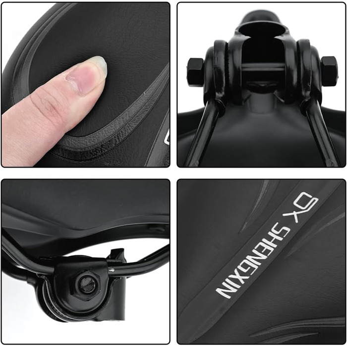 Сідло велосипедне з губчастою підкладкою, водонепроникне сідло для гірського велосипеда, з PU шкіри, вузьке сідло для гірського велосипеда, складного велосипеда, шосе, спін-байка, тренажера