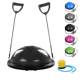 Фітбол для фітнесу, йоги, пілатесу та реабілітації | Діаметр 60 см | ABS, PVC, чорний