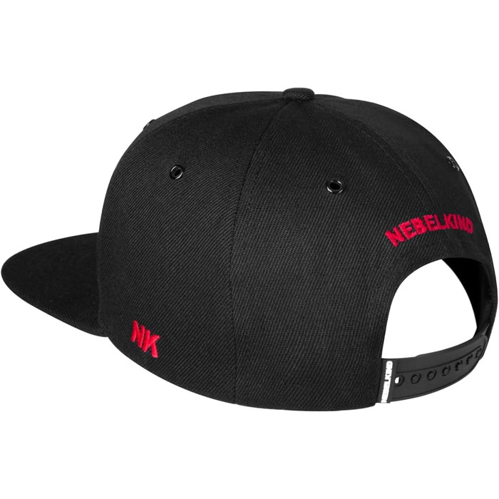 Кепка-снэпбек Nebelkind Unisex з принтом «Колючий дріт», регульована бейсболка в стилі streetwear з прямим козирком, чорна