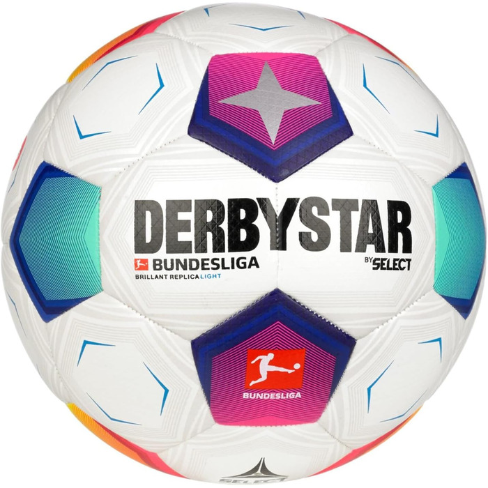 Футбольний м'яч Derbystar Bundesliga Brillant Replica, розмір 5, мультиколір, для дорослих