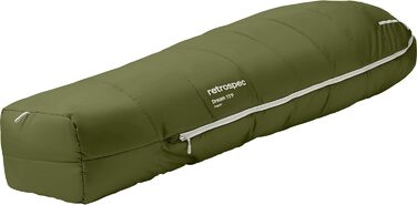 Спальний мішок Retrospec Dream 15°C, мумія, для кемпінгу, Regular (зелений)