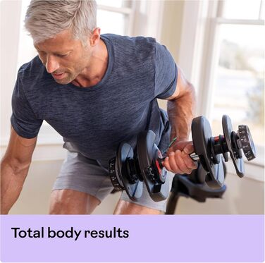Регульована гантеля Bowflex SelectTech 2-24 кг – універсальна система ваг для фітнесу, одна штука