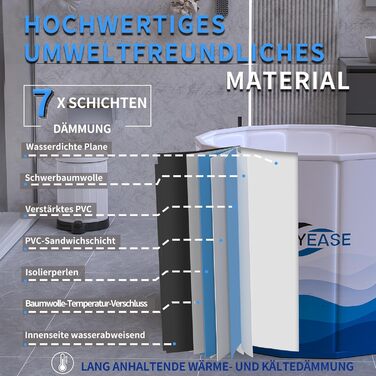 Зручна складана ванна для криотерапії | Ø80 x 75 см | Для спортсменів та дорослих | З ізольованою кришкою | Сірий та білий колір