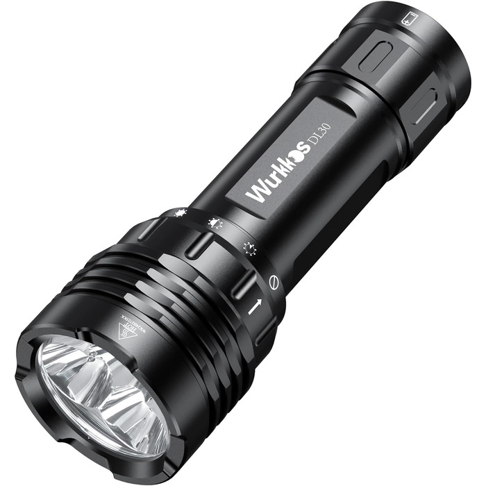 Ліхтар під водою Wurkkos DL30 - водонепроникний дайвінг-ліхтар, 3600 люмен, 2700K, 90CRI, IPX-8, для дайвінгу