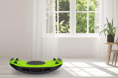 Вібраційна фітнес-платформа GLOBAL RELAX Zen Shaper Balance зелена | Осцилююча дошка для схуднення, масажу стоп, Bluetooth