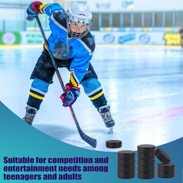 Хокейні шайби Gosknor 12шт, діаметр 7,5 см, товщина 2,5 см. Легкі та м'які шайби з піноматеріалу для тренувань та класичної гри в залі. Не гумовані.