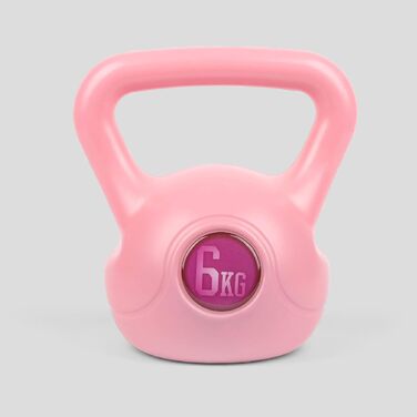 Вінілова гантеля-куля Phoenix Fitness, рожева, для дому та спортзалу, для силових тренувань, пілатесу, різна вага