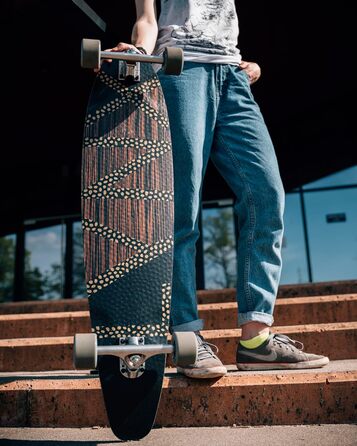 Лонгборд SWITCH Lynx Pintail 97 см для круїзингу, ABEC-9, склопластик, гнучкий, підвіски Paris V2 150 мм, для підлітків і дорослих, легкий, вироблено в Європі