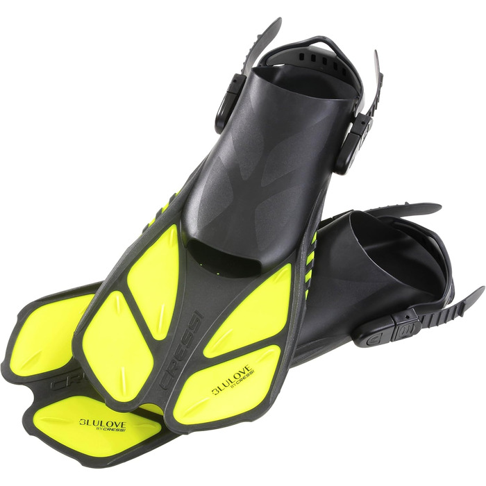 Набір для снорклінгу Cressi BONETE Deluxe (маска, трубка, ласти, сітка) - жовтий - розмір S/M - 36/42