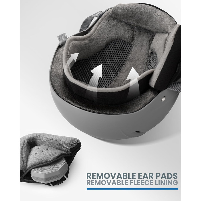 Шолом OutdoorMaster Kelvin II унісекс для сноубордингу та катання на лижах, сірий матовий (48-54 см)