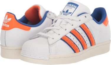 Кросівки Adidas ZX Flux Low - Білий, Оранжевий, Королівський Синій (42.5 EU, вузька колодка)