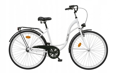 Міський велосипед Dallas Bike, чорний, 28 дюймів, сталевий, 1 швидкість