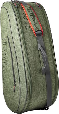 Сумка для тенісних ракеток Wilson Team Heather Green/Grey - професійна, для 6 ракеток