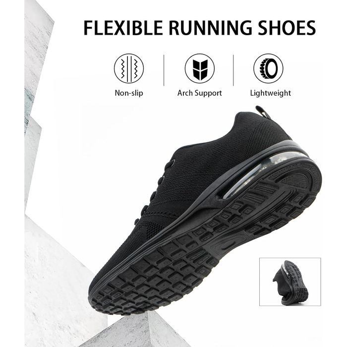 Кросівки для бігу Hitmars: чоловічі та жіночі, спортивні, тенісні, фітнес, бігові, легкі, чорні, білі, розміри EU 36-48