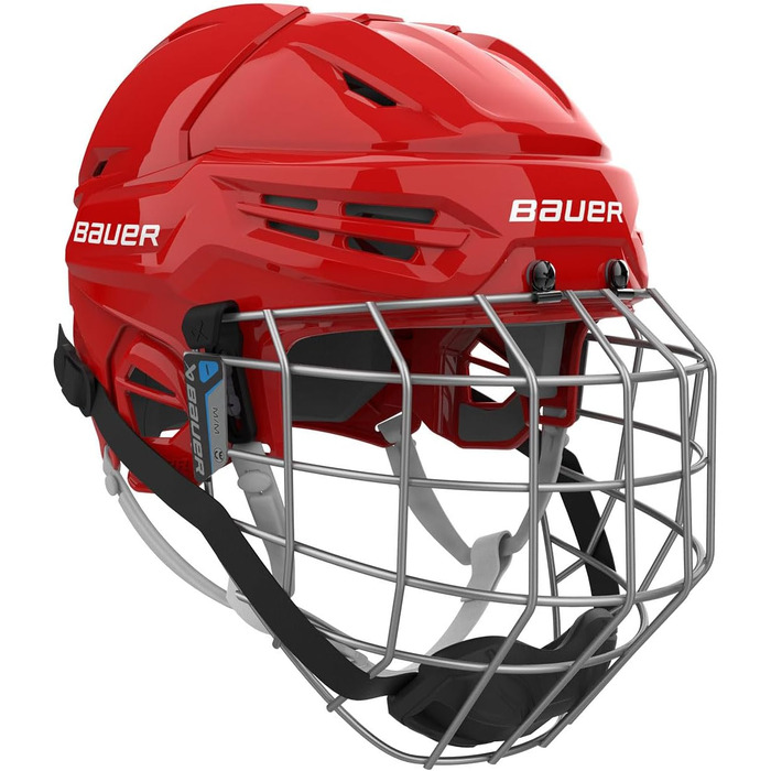 Хокейний шолом Bauer Re-Akt 55 Combo для дорослих, розмір M, червоний