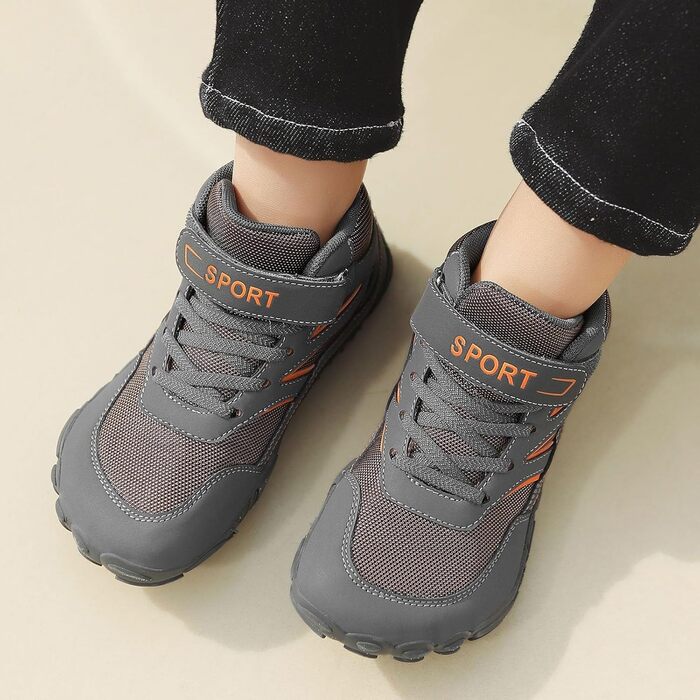 Дитячі трекінгові черевики Wanderschuhe: водонепроникні, зручні, для активного відпочинку. Підходять для хлопчиків та дівчаток, розмір 31 EU, сірий колір.