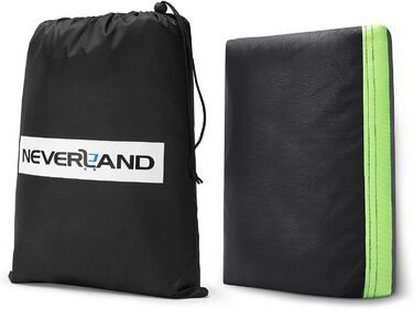 Водонепроникний чохол для мотоцикла NEVERLAND з 210D Oxford, відбиваючими смугами та замками, вітрозахисний (L, 220x95x110см) для BMW R1250GS, Harley Davidson, Honda, Kawasaki
