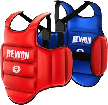 Захист для тіла REWON для боксу, кікбоксингу, MMA, карате, тхеквондо – реверсивний грудний панцир, захисна жилетка для бойових мистецтв