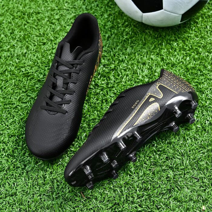 Футбольні бутси KUUK для штучного газону та залу, чоловічі та дитячі. Тренувальні бутси для гри в залі та на вулиці. Білі та чорні моделі (46 EU, 2286 Ag)