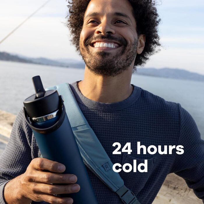Термос Hydro Flask 680 мл з широкою кришкою та трубочкою Moonshadow