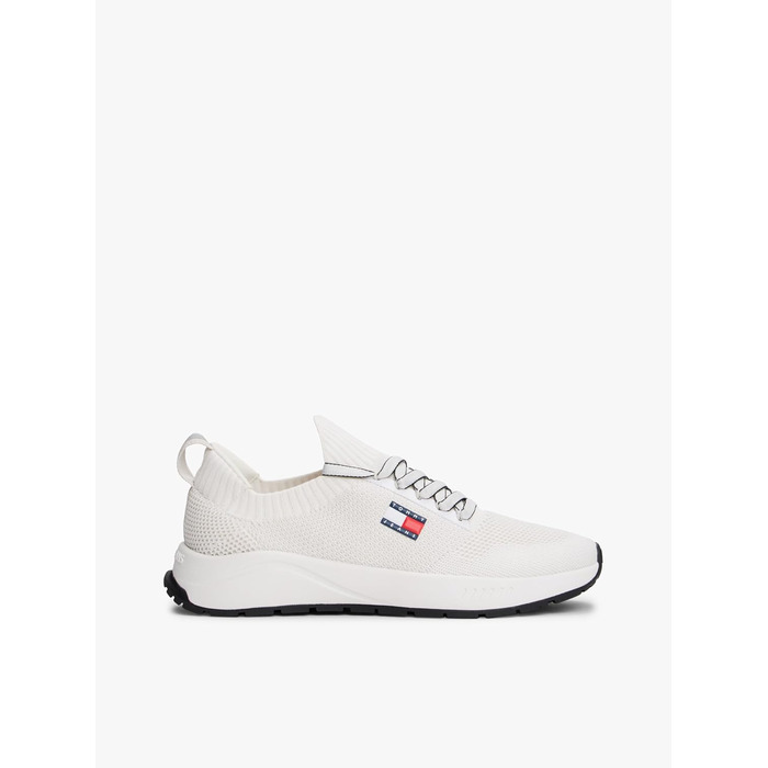 Футболка Tommy Jeans Runner Knitted чоловіча, білий/бежевий, 43 EU