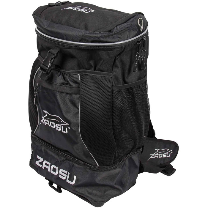 Триатлонний та плавальний рюкзак ZAOSU Transition Bag 45 л з відділенням для вологого одягу, чорний