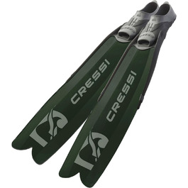 Ласти Cressi Gara Modular Boost для фрідайвінгу та підводного полювання, зелені/чорні, розмір 46/47, для дорослих