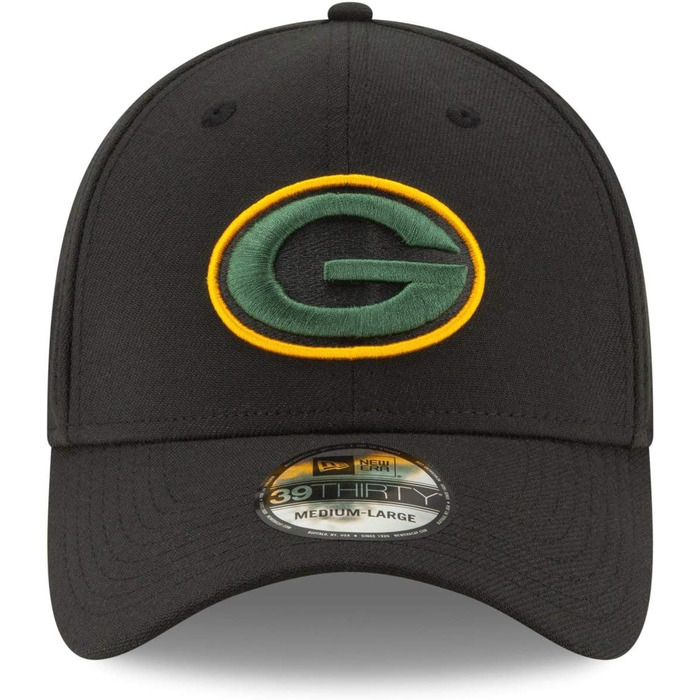 Кепка New Era 39Thirty Stretch-Fit NFL Green Bay Packers - Elements 2.0, чорний (S-M)