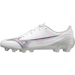 Дитячі футбольні бутси Mizuno Alpha Select Junior - біло-червоні