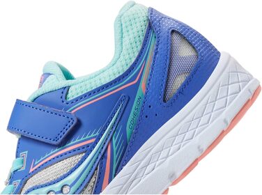 Дитячі кросівки Saucony Cohesion 14 Alternative Closure для малюків (4 Wide) сріблястого та персикового кольорів