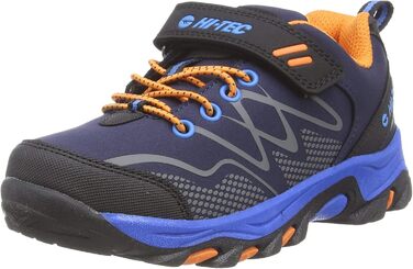 Дитячі трекінгові черевики Hi-Tec Jungen Blackout Low Junior, Marineblau Orange Seeblau (32 EU)