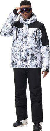 Чоловіча лижна куртка та штани, чорні. Висока щільність вітрозахисту та водонепроникність.