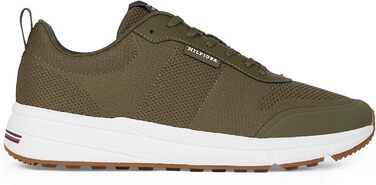 Кросівки Tommy Hilfiger Runner для чоловіків: легкі, сучасні, в'язані, колір хакі (41 EU)